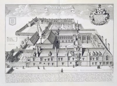 Balliol College, Oxford, az „Oxonia Illustrata”, 1675-ben megjelent alkotó: David Loggan
